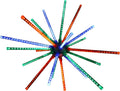 Holiday Bright Lights 20 Inch LED Multicolor Meteor Burst Indoor Outdoor Starburst Decoration