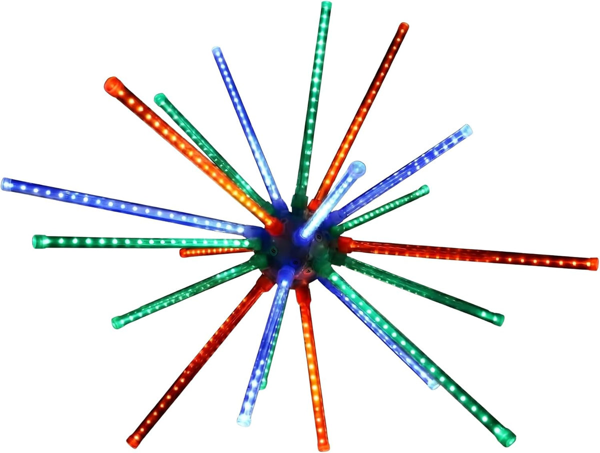 Holiday Bright Lights 20 Inch LED Multicolor Meteor Burst Indoor Outdoor Starburst Decoration