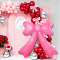 Mother's Day,Birthday,Valentine's Day,Wedding Inflatables Pink Bow Lighted Yard Lawn Inflatable Decoration