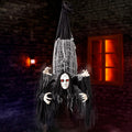 Halloween Animatronics Decorations Hanging Ghost with 4 Hands, 67'' Animated Spooky Zombie Ghosts with Creepy